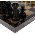 Шахматы "Айвенго" с деревянной черной доской, рисунок золото 40х40см